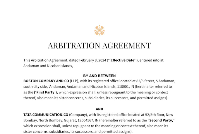 draft negotiation strategy and arbitration documents for your dispute